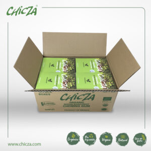 Caja corrugada sabor yerbabuena 30gr.